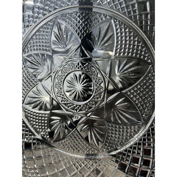 New 4 Cristal D'Arques-Durand Antique Clear 8” Luncheon Plates Vintage - Picture 13 of 15